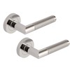 Excel DH3675 Athena Passage Door Handles on Round Rose, Duel