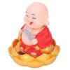 Nodding Smiling Buddha Maitreya Automatic Laughing Car Dashboard Solar Buddha