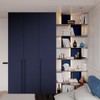 vuacepe Dark Blue Peel and Stick Wallpaper Navy Blue Wallpaper