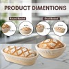 Sourdough Basket Set, 9" Round & 10" Oval Proofing Baskets
