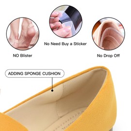 MUSSHOE Flat Shoes Women Pointed Toe Comfortable Slip on Women's Flats, Mustard 10