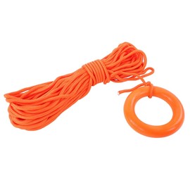 Floating Lifesaving Rope, 30m Safety Rescue Rope Floating Rope Emergency Lifesaving Multifunction Rope with Locking Ring for Boat Camping Outdoor Emergency Aid Survival Floating Rope 50M