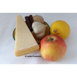 JOSKO Produkte Garlic Red Grater Plate Set, Ceramic, Orange 2739