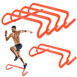 WOPPLXY 6 Pack 6'' Speed Agility Training Hurdles - Detachable Agility Training Hurdles, Speed Training Agility Hurdles, Speed and Agility Training Equipment for Athletes, Soccer, Basketball Training