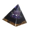 Positive Energy Pyramid 6cm Star Sky Tai Chi Healing Crystal