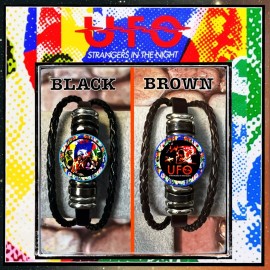 UFO STRANGERS IN THE NIGHT LIVE COLLECTION TWO LEATHER BRACELETS