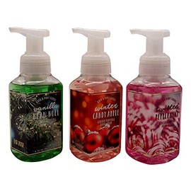 Gentle Foaming Hand Soap, 3 Pack, Winter Candy, Vanilla Bean Noel And Twisted Peppermint