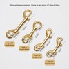 WUTA Brass Double End Snap Hook Clip Handmade Bag Hook