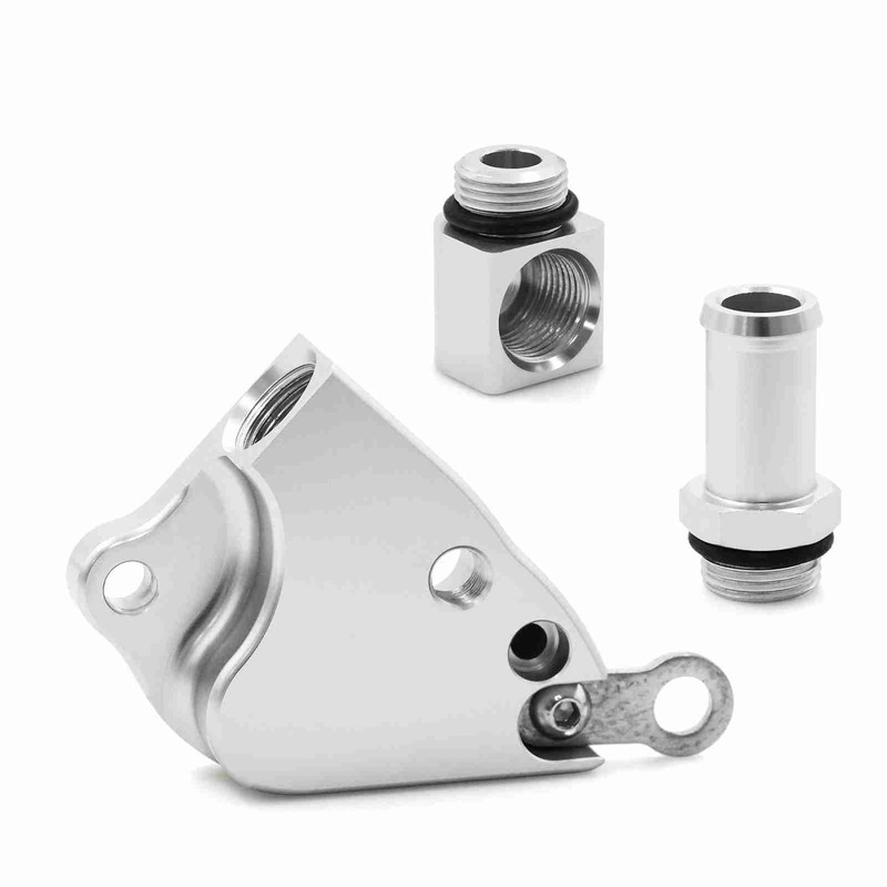 Intake Manifold Coolant Adapter Plate Aluminum Alloy Easy Installation Swap