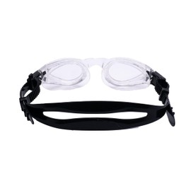 Clear'r Caiman Adult Swim Goggles - Adult Goggles, Quick-Fit Buckle System, Ultra-Durable Clear Goggle PC Lens, 100% UVA & UVB Protection, Anti-Fog Coating, Black/Clear