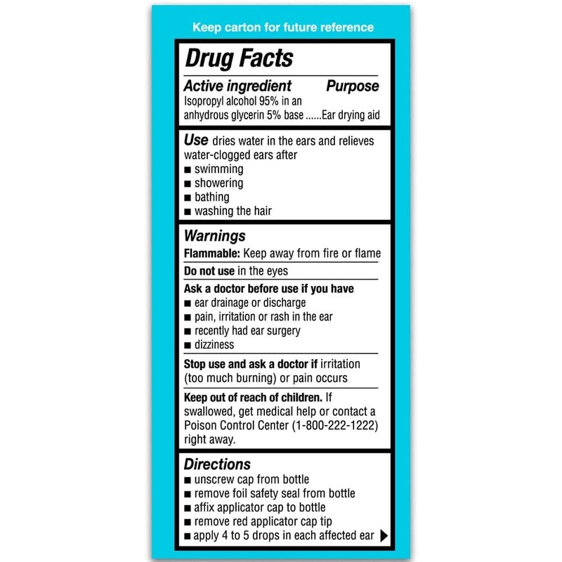 Auro-Dri Ear Water-Drying Aid 1 FL OZ (Pack of 4)