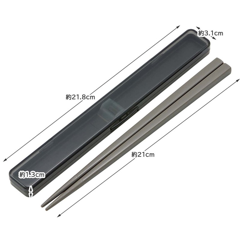 Skater ABC45AG-A Chopsticks 8.3 inches (21 cm) Chopsticks Case Set,