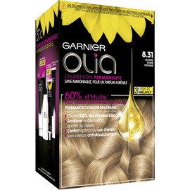 Garnier - Olia - Coloration Permanente à l’Huile Sans Ammoniaque Blond - 8.31 Blond Doré Cendré