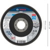 Bosch 1x PRO Metal X571 Flap Disc Angled Version Fiber