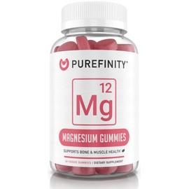 Magnesium Citrate Gummies 600 mg for Adults – High Absorption Supplement for Cramps, Muscle Recovery, Sleep, Bone, and Energy Support – Non-GMO, Allergen Free – 60 Vegan Gummies