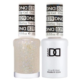 DND Duo Matching Overlay Glitter Top Gel #839