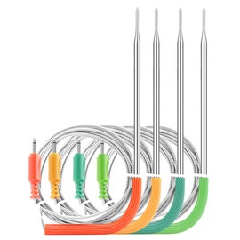 Inkbird Stainless Replacement Probe for IBBQ-4T, IRF-4S Meat Thermometer (4 Color Probes Kit)