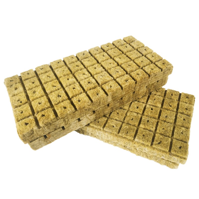 TEXALAN(R) Rockwool Cubes for Rapid Plant Growth 1" x 1"