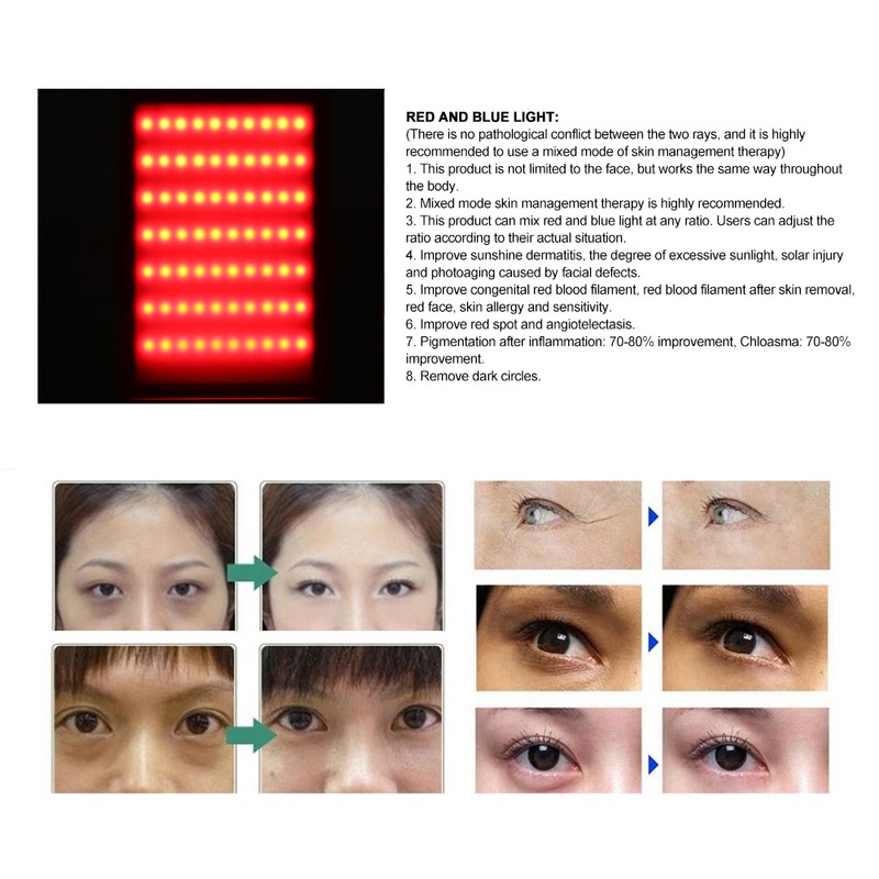 Photon Skin Rejuvenation Machine Red Blue Light Therapy Acne Removal