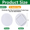 EBaokuup 24 Pcs Hydroponics yPod Caps with Colored Lables, Grow