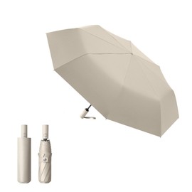 Insvog Folding Umbrella, Parasol, One-Touch Automatic Opening/Closing, Folding Umbrella, Ultra Lightweight, Strong Wind Resistant Design, 8 Ribs, Strong Fiberglass Ribs, 100% Light Blocking, Heat