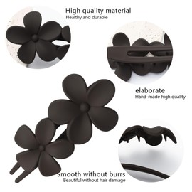 6 Pcs Large Hair Claw Clips Women Thick Thin Curly Straight Hair Claw Clip Long Hair Non Slip Matte Hair Claws French Hair Accessories for Women and Girls