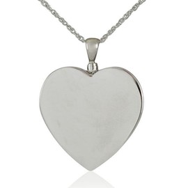Small/Keepsake Stainless Steel Classic Heart Pendant Funeral Cremation Urn