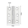Pack of 4 Hinges Foldable 44 mm x 31 mm,