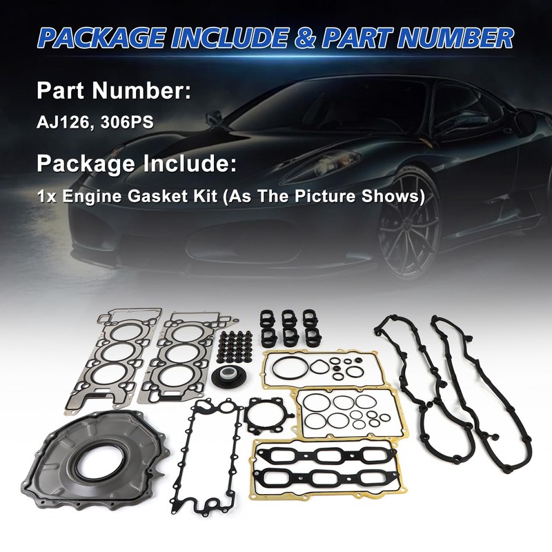 INGKAN AJ126 Engine Gasket Set Fits for Jaguar Land Rover