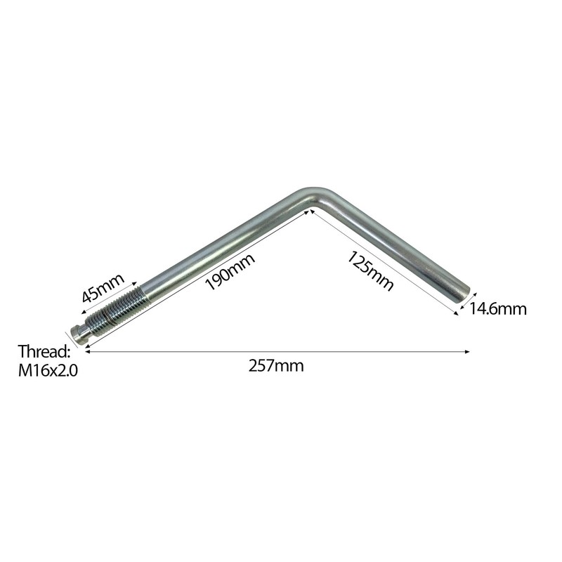 AB Tools Extra Long Jockey Wheel Clamp Handle for Knott