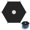 Trampoline Shade Cover with Hole,8FT Waterproof Trampoline Top Cover Fits