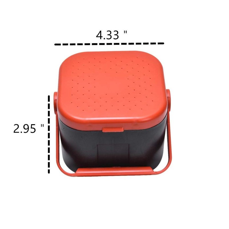 Comsnows 2PCS Worm Bait Holder, Bait Storage Box, Fishing-Accessories Boxes
