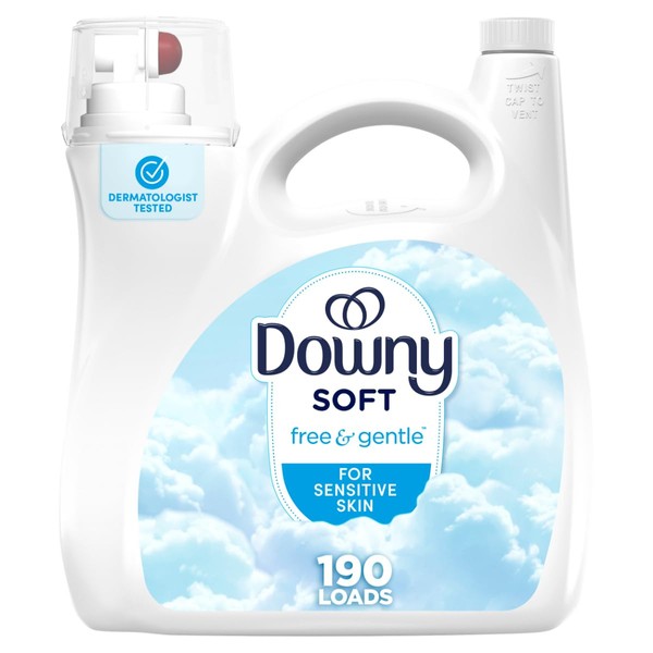 Downy Free & Gentle Fabric Softener, Fabric Conditioner, Hypoallergenic, 190
