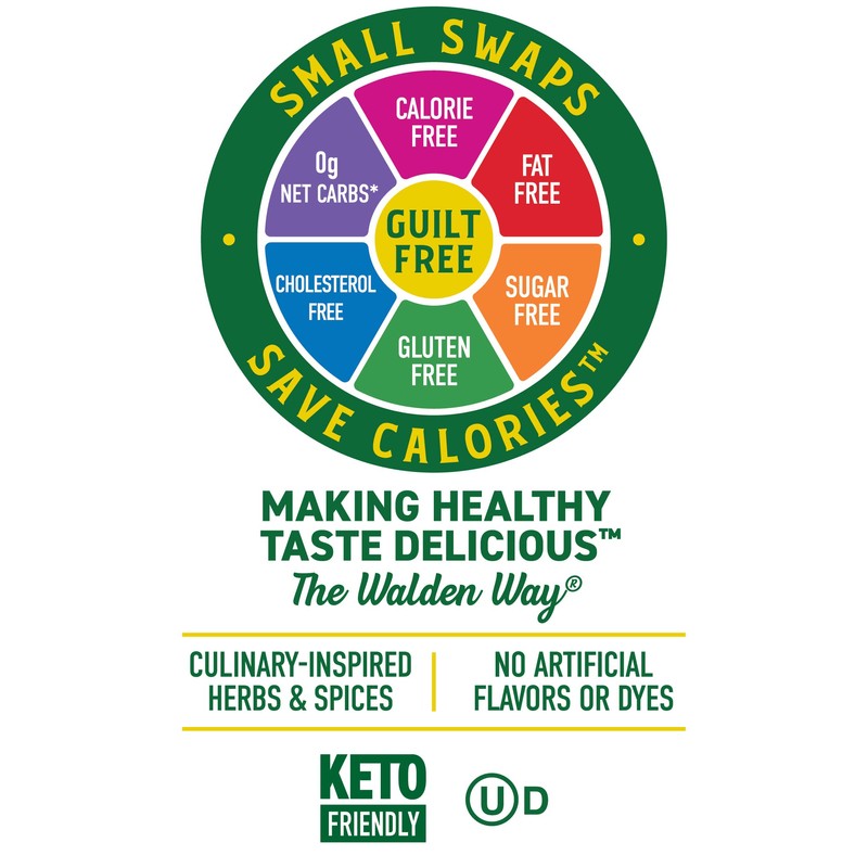 Walden Farms Bleu Cheese Dressing - Calorie-Free, Gluten-Free, Low Carb,