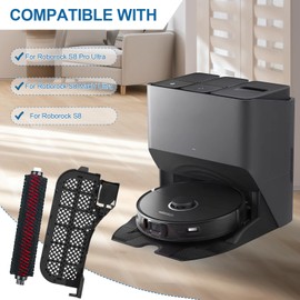 CTDMJ 2St1ck Original Reinigungsb1rste & Wasserfilter Assembly Zubeh?r f1r S8 Pro Ultra / S8 Maxv Ultra/S8, Wartungsb1rste Staubsauger-Reinigungs-Tankfilter S8 Pro Ultra Zubeh?r