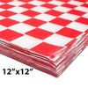 200 Sheets Blue and White Checkered Food Wrapping Paper, Dry