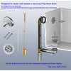 Tub Drain Linkage Assembly with Trip Lever and Strainer Done