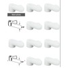 Prime Line #PL-7773 Screen Clip With Screws, 5/16", white, Pack