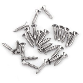 Tornillos inoxidables M3, 200 piezas M3 * 6/8/10/12/14/16/18/18/20 304 Tornillos de acero inoxidable/cabeza plana Tornillos autorroscantes Kit de surtido de sujetadores(Cabeza plana)