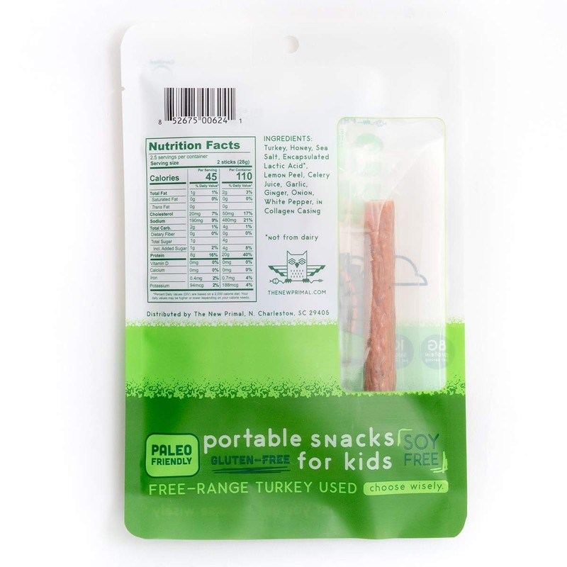 Snack Mates by Noble Made by The New Primal, Classic Turkey