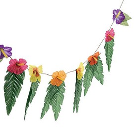 Fun Express Garland W/Large Leaves - Home Decor - Floral - Garlands & Swags - VBS Vacation Bible School Supplies/Decor - 1 Piece