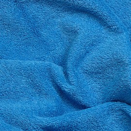 Kt KILOtela - Cotton Terry Towel Fabric, Making Towels, Baby Accessories, Bathrobes, 160 cm Wide, Length to Choice of 50 in 50 cm, Nordic Blue