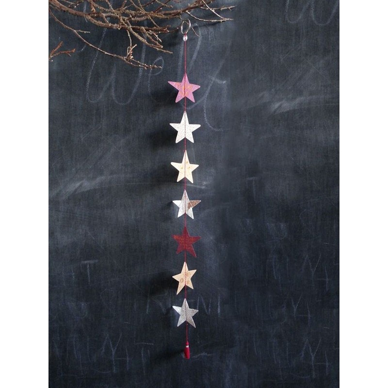 Good old Friends Winter Star Necklace – Red/Silver