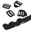 Hariendny 5 Sets Backpack Strap Clips Plastic Buckle Clips Webbing