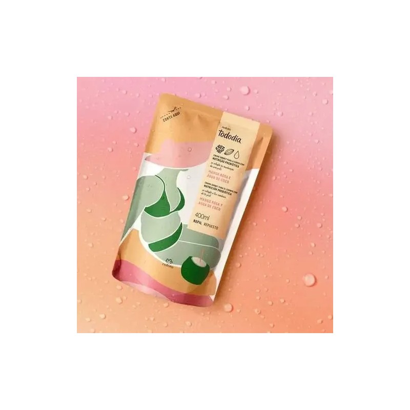 Recambio hidratante corporal Natura Tododia con mango rosado y agua