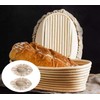Dinghaole Set of 2 Oval Baking Lines - Linen Cloth