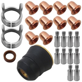 Suifaqi [2025 New] IPT40 Tip Electrode Kit Plasma Cutting Torch Consumables Set for Y*eswelder CUT-55DS Pro/CUT-65DS Plasma Cutter, 24pcs