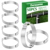 Duraaamo 50 Pcs 1" Irrigation Sprinkler Clamp Pinch Double Gripping