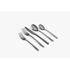 Cambridge Silversmiths Beacon Flatware Silverware Set, Black Satin, Service for