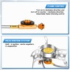 3900W Portable Windproof Camping Stove Gas Cooking Burner, Lightweight Propane